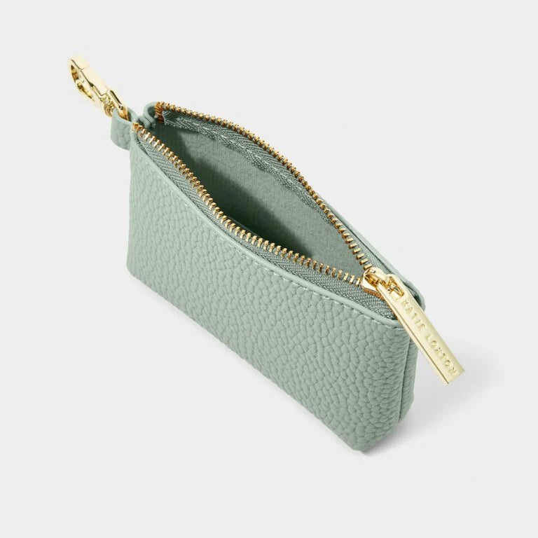 Evie Clip On Coin Purse Slate Blue