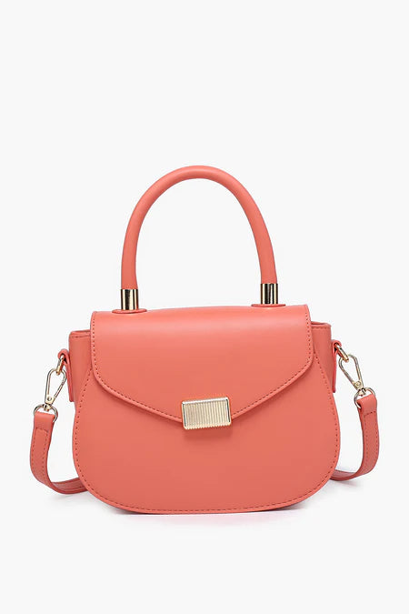 Giza Coral Pink Satchel