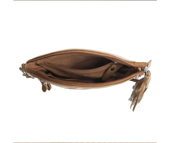 Wild Spirit Crossbody Bag in Brown & White