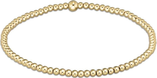 Classic Gold 3mm Bead Bangle