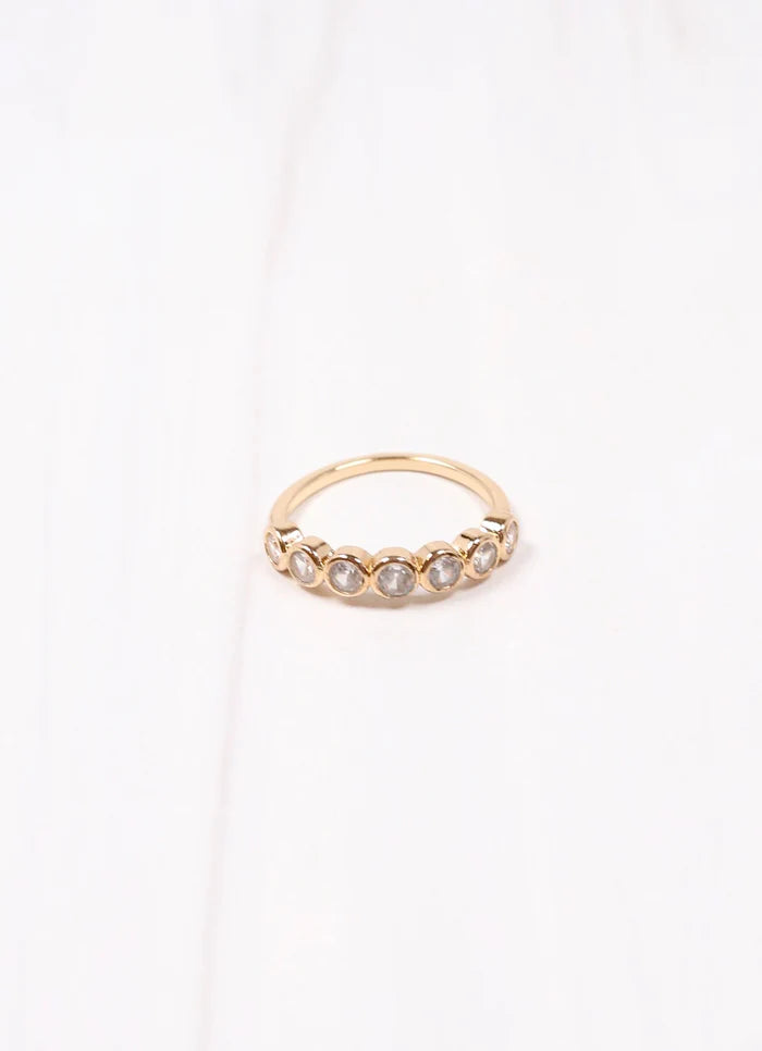 Craney CZ Ring Gold