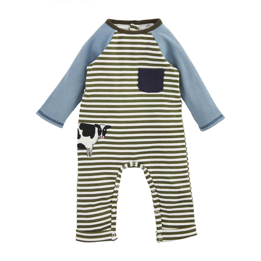 Cow Striped Baby Bodysuit