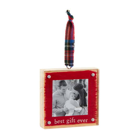 Best Gift Wood & Acrylic Frame Ornament