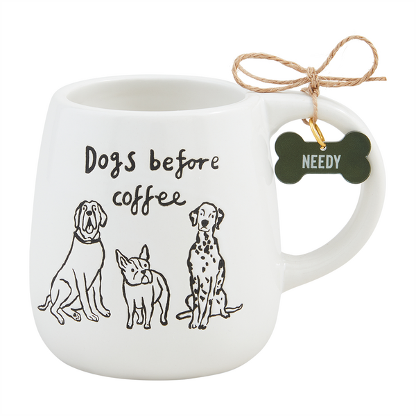 Coffee Dog Mugs w/Charm