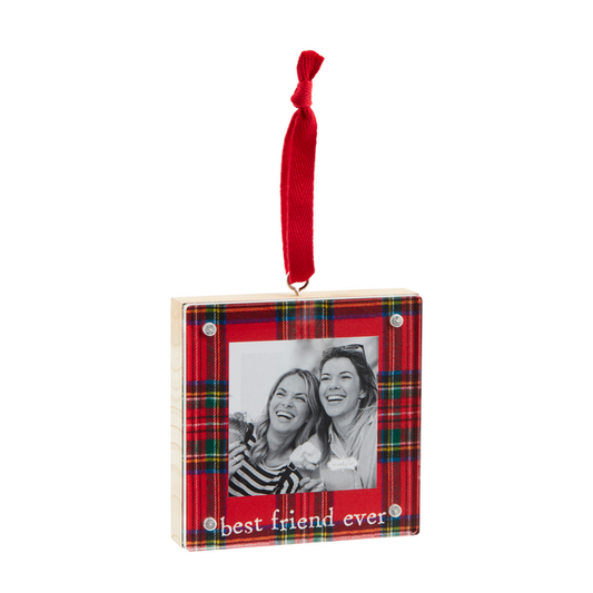 Best Friend Wood & Acrylic Frame Ornament