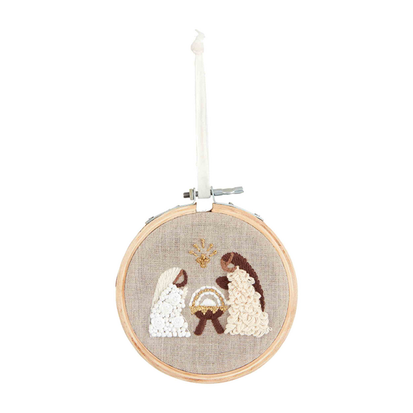 Joseph Embroidered Hoop Ornament