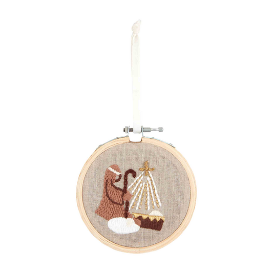 Shepherd Embroidered Ornament