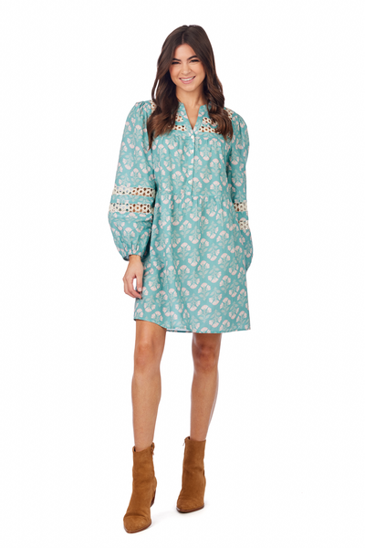 Barlowe Printed Dress Green