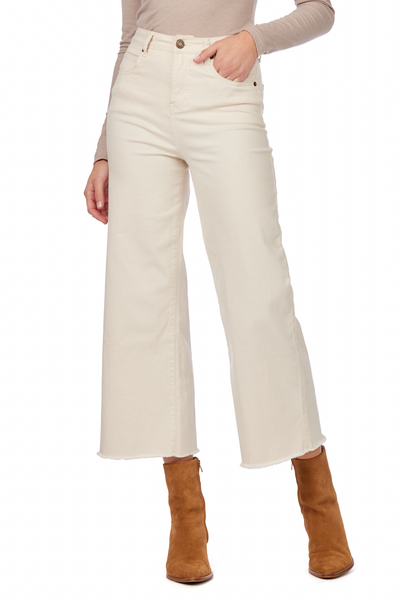 Crawford Wide Leg Jeans Tan