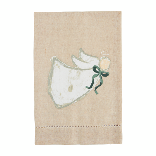 White Angel Painted Towel