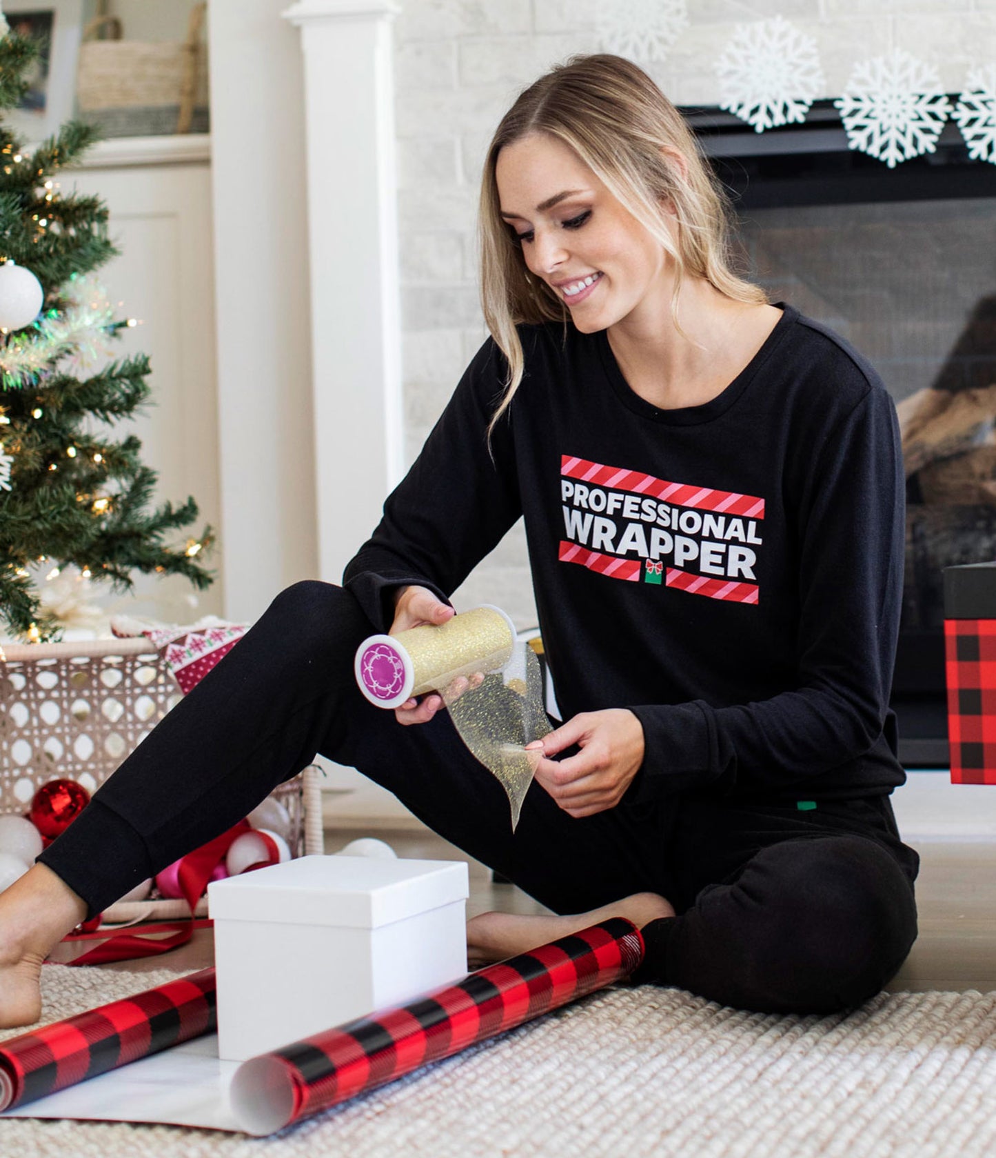 Professional Wrapper Holiday Pajama Top